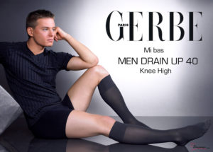 men drain up 40 knee high socks by gerbe