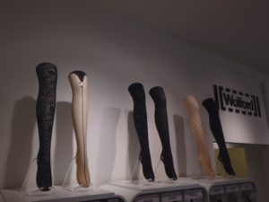 Wolford boutique - leg display - hosiery - California Outlet Mall 