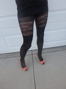 Mirona tights on me glossy Fiore 3
