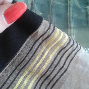 Pattern on Stripe Hype stockings by Fiore
