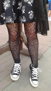 Calgary Stampede 2017 pantyhose and sneakers